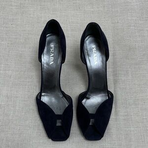 Prada Women's Dark Blue Heels
Worn twice only
